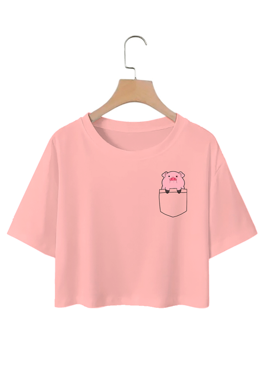 POLO CROP TOP "PATO THE GRAVITY FALLS"