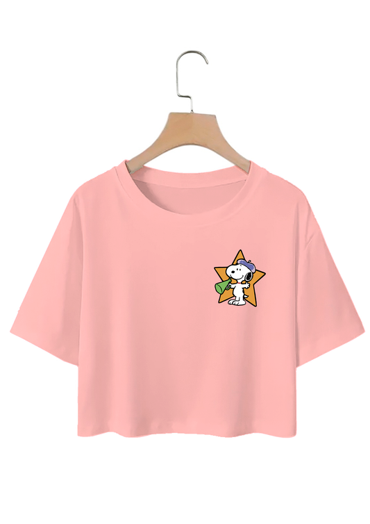 POLO CROP TOP "SNOOPY STAR"