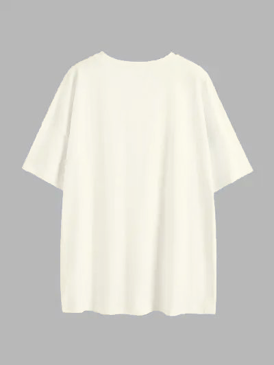 POLO OVERSIZE BASICO "BLANCO PERLA"