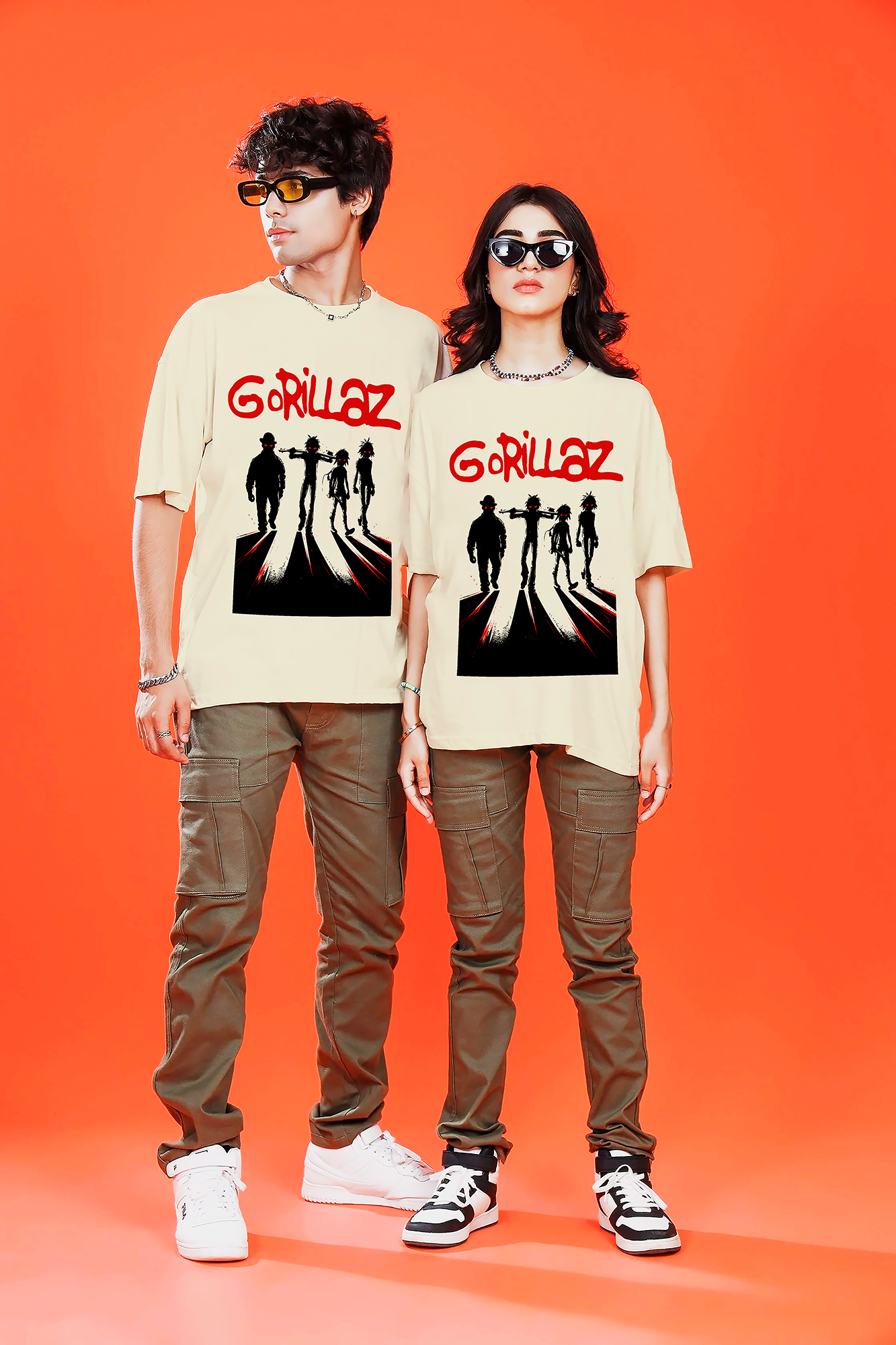 POLO OVERSIZE "GORILLAZ DEMON DAYS SHADOWS"