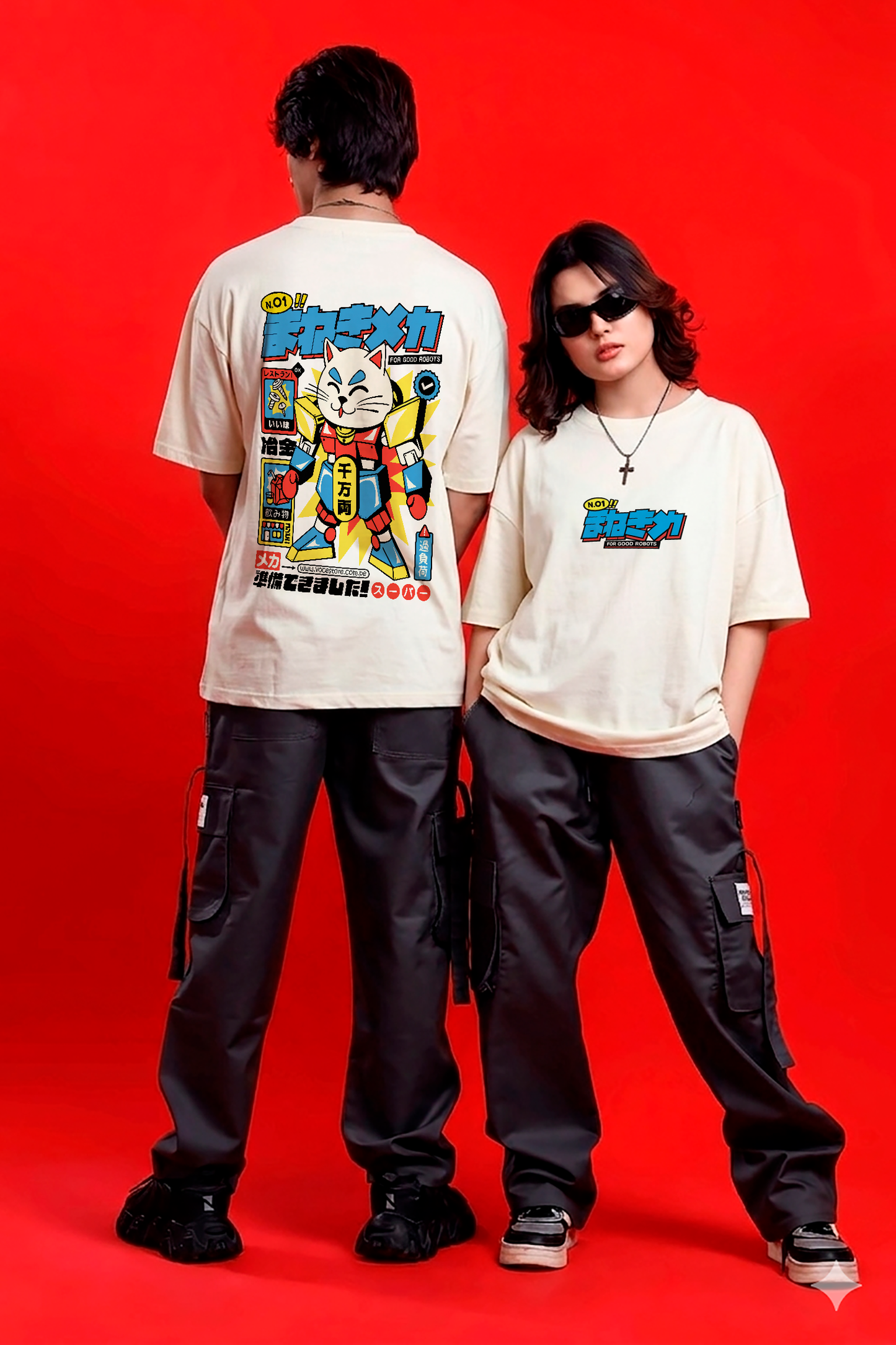 POLO OVERSIZE "ROBOT CAT"