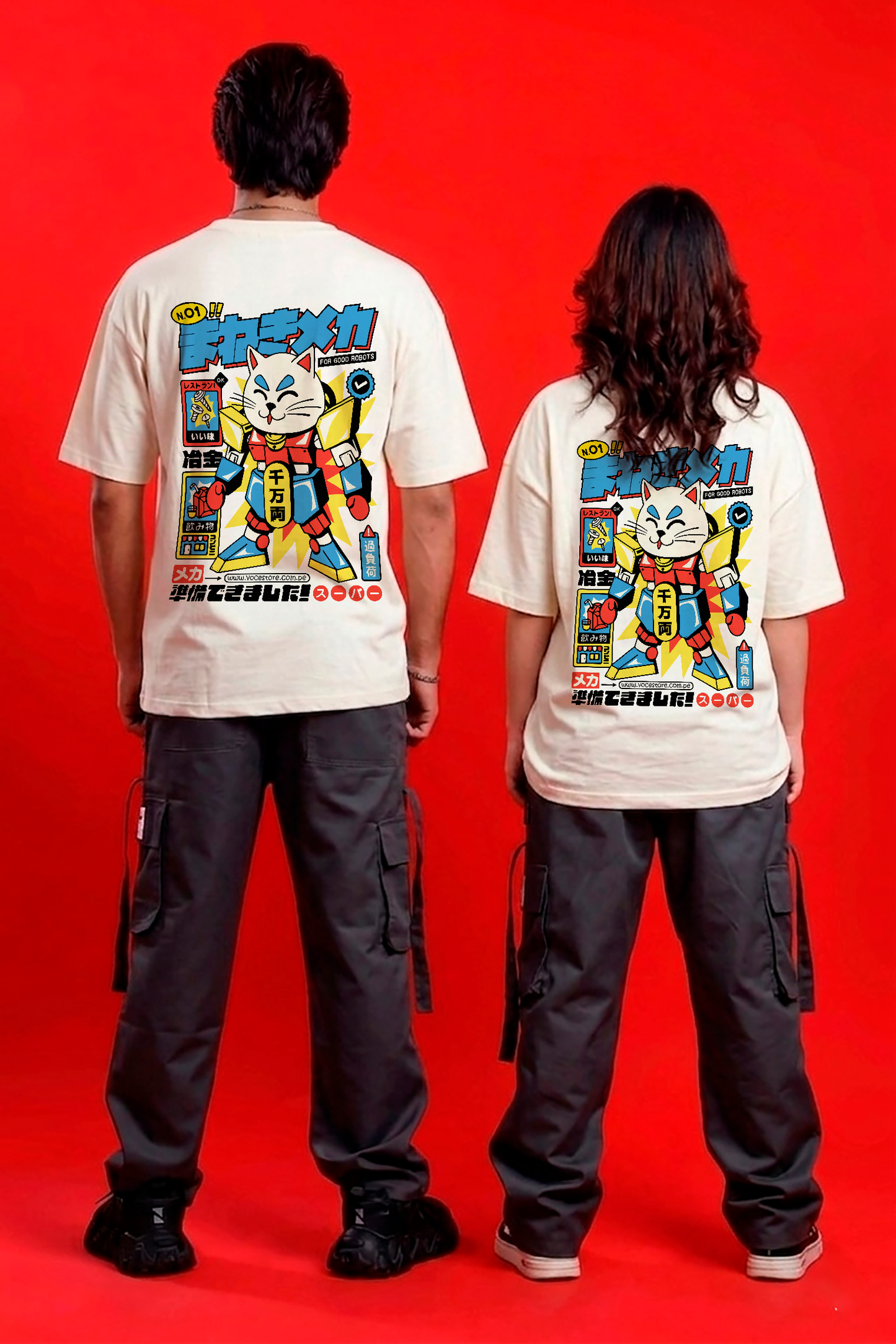POLO OVERSIZE "ROBOT CAT"