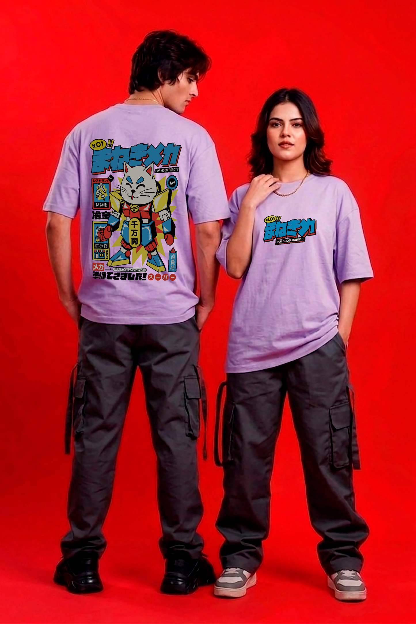 POLO OVERSIZE "ROBOT CAT"