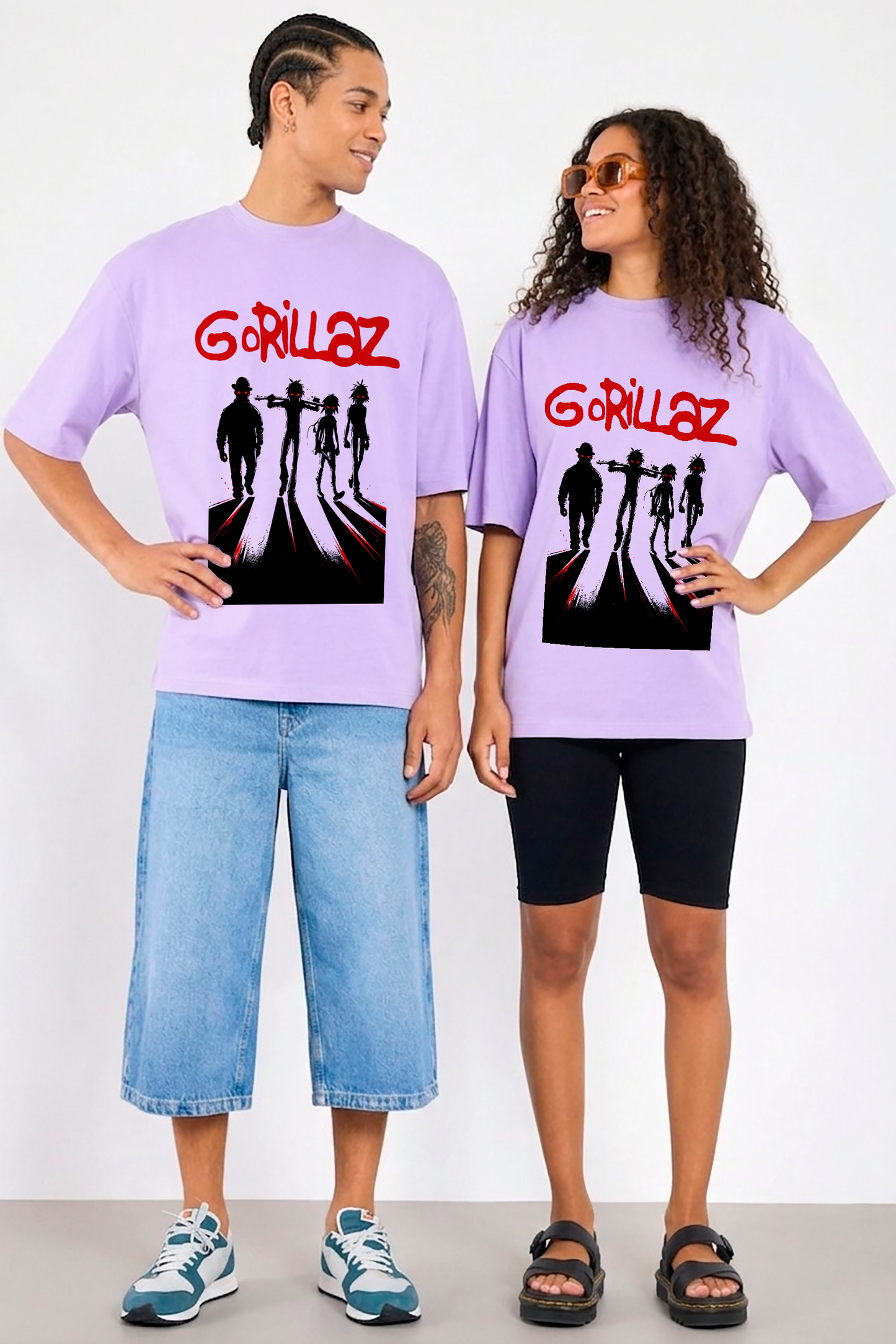 POLO OVERSIZE "GORILLAZ DEMON DAYS SHADOWS"