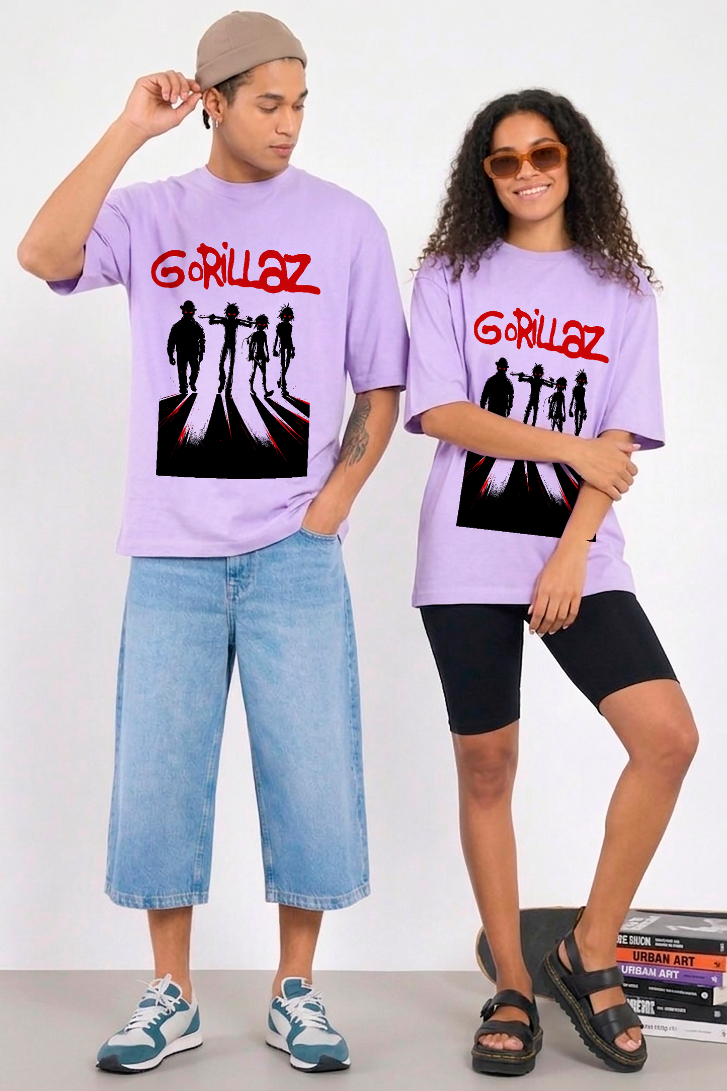 POLO OVERSIZE "GORILLAZ DEMON DAYS SHADOWS"