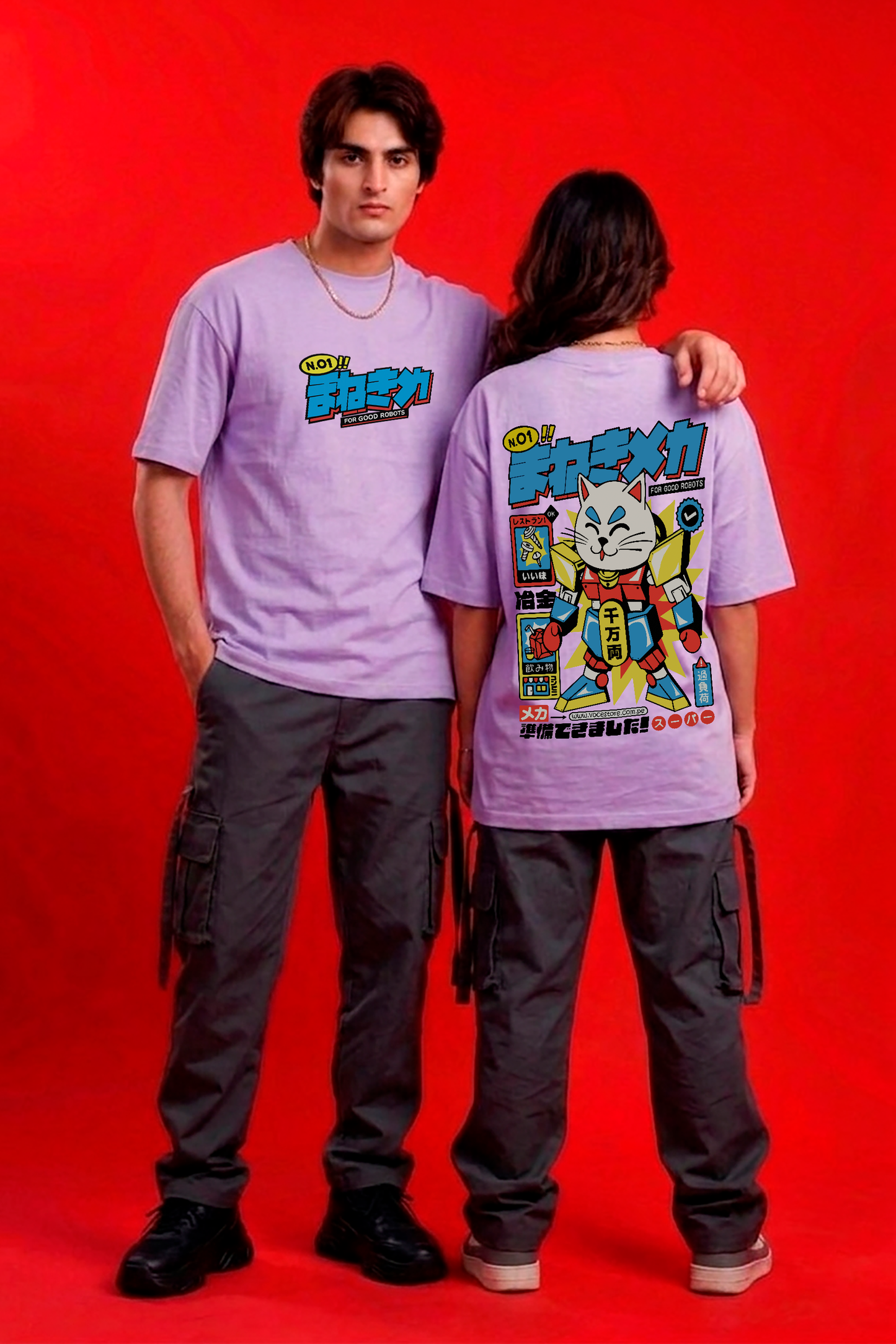 POLO OVERSIZE "ROBOT CAT"