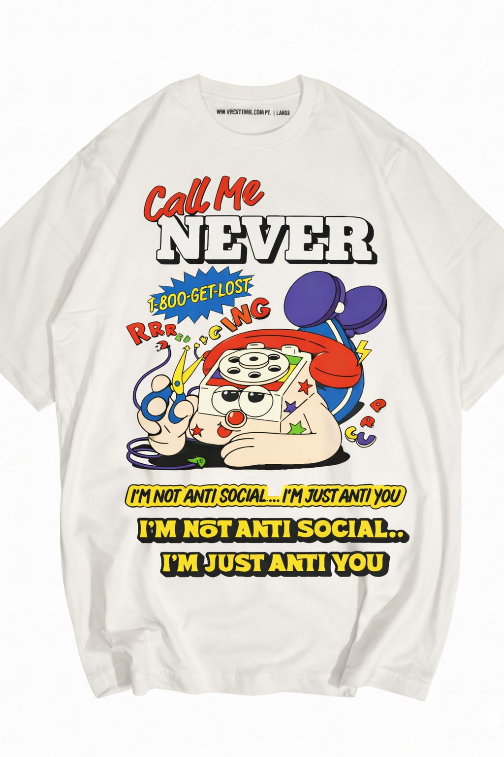 POLO OVERSIZE "CALL ME NEVER"