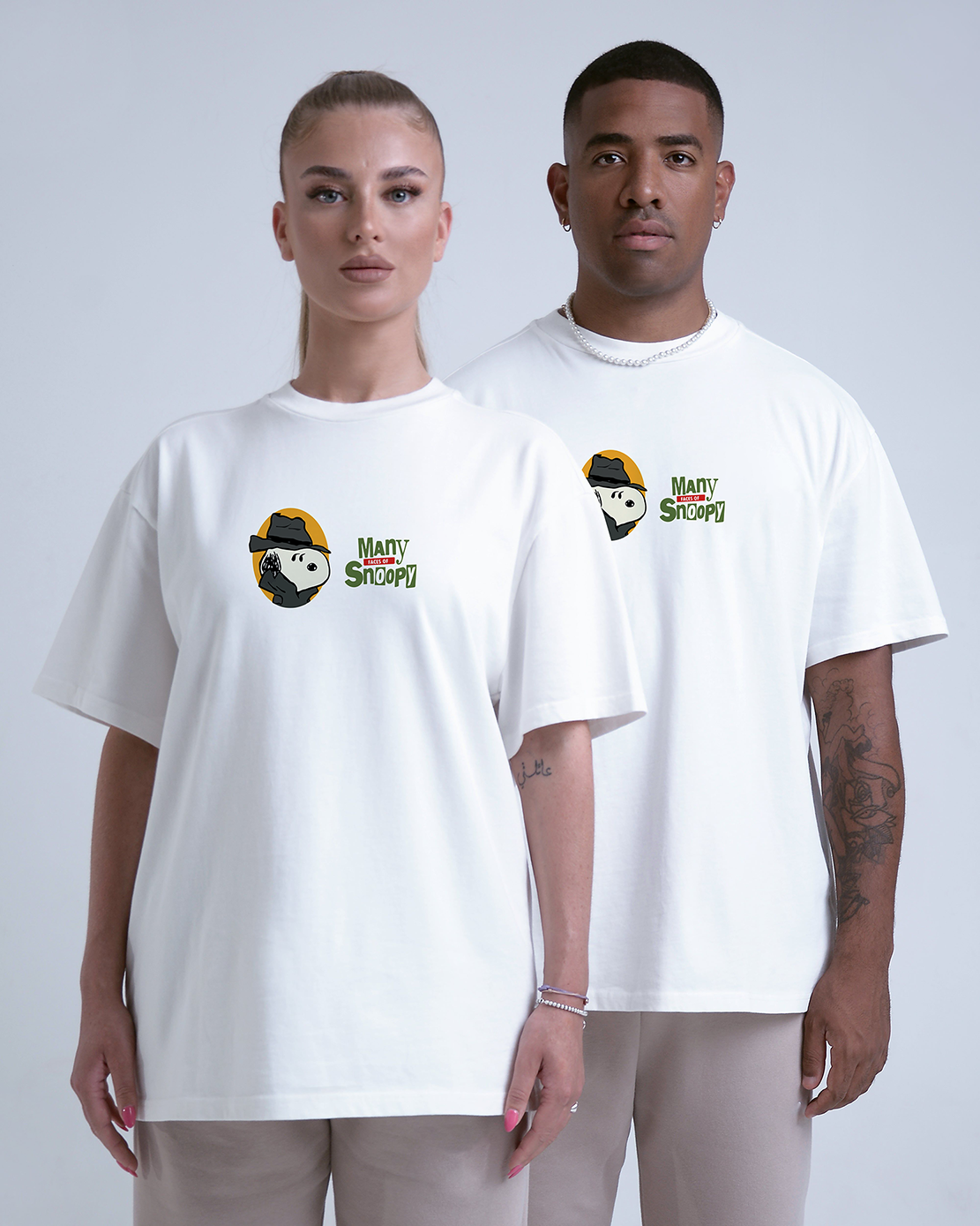 POLO OVERSIZE "MANY FACES OF SNOOPY"