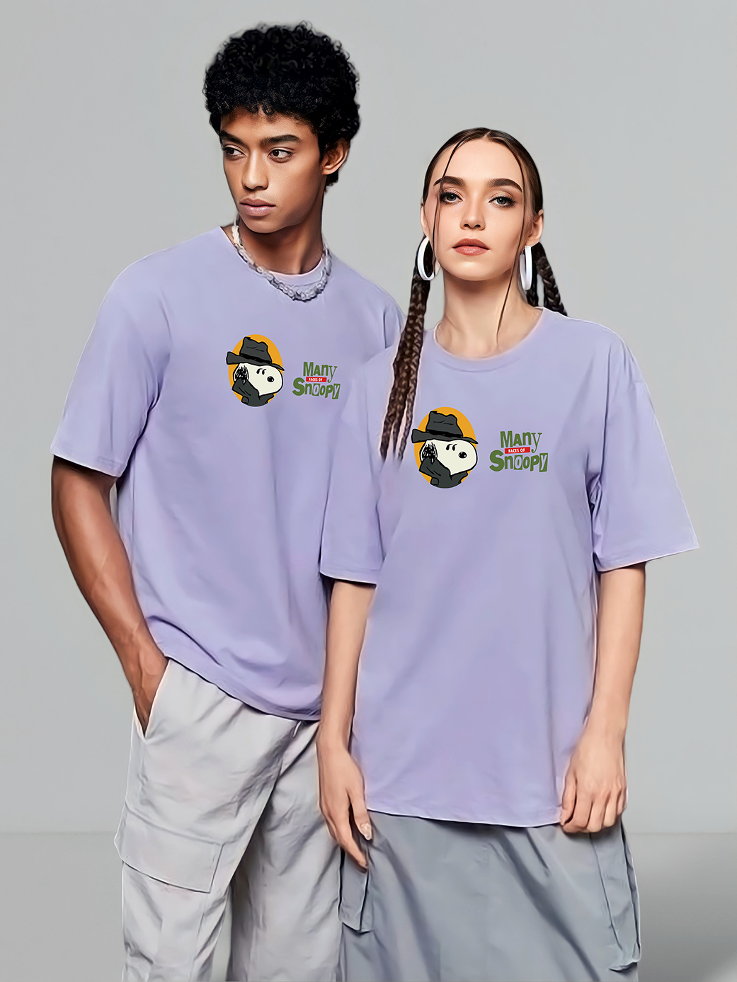 POLO OVERSIZE "MANY FACES OF SNOOPY"