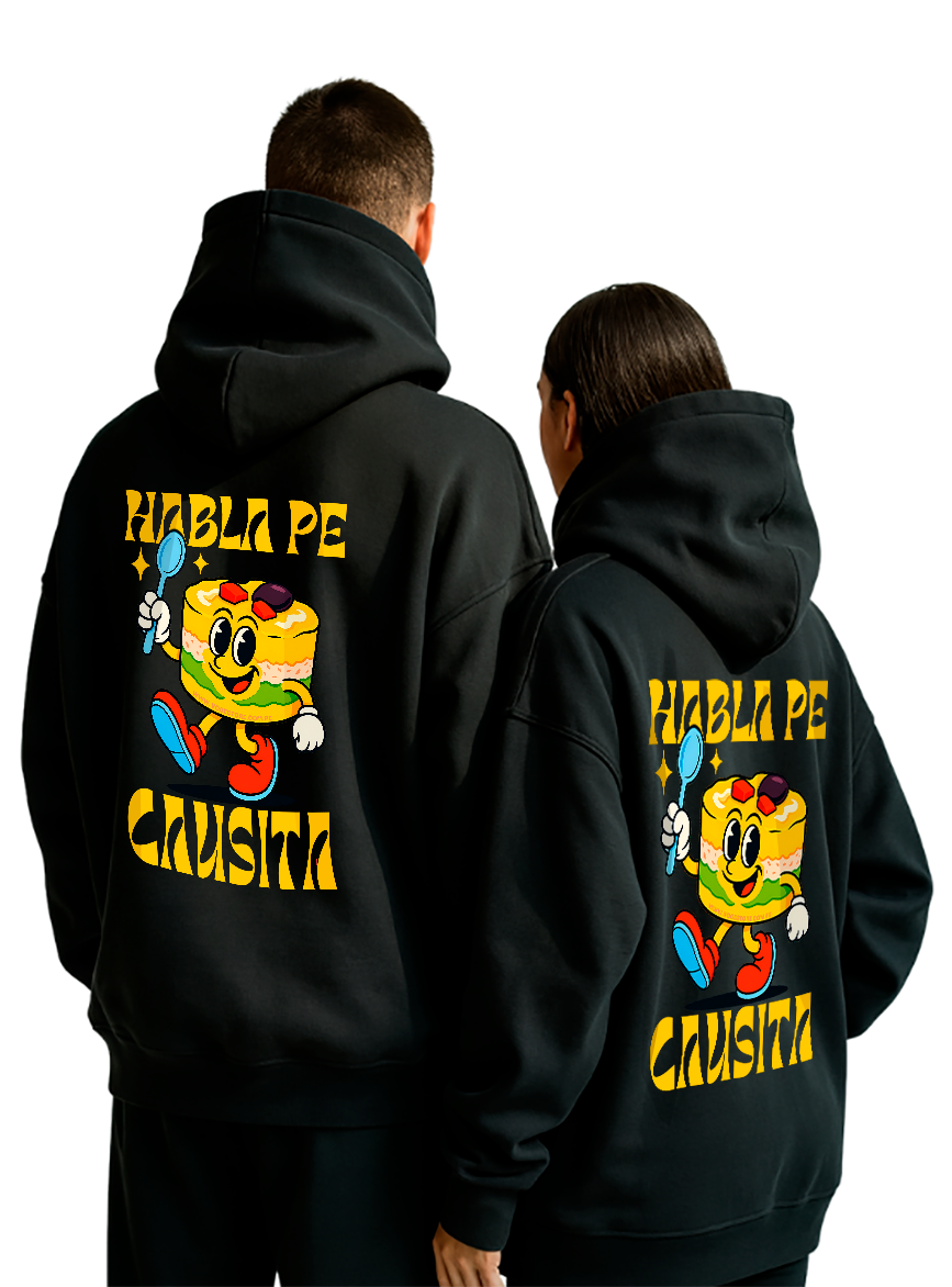 POLERA OVERSIZE "HABLA PE CAUSITA"