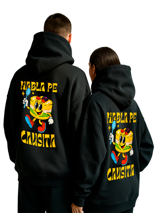 POLERA OVERSIZE "HABLA PE CAUSITA"