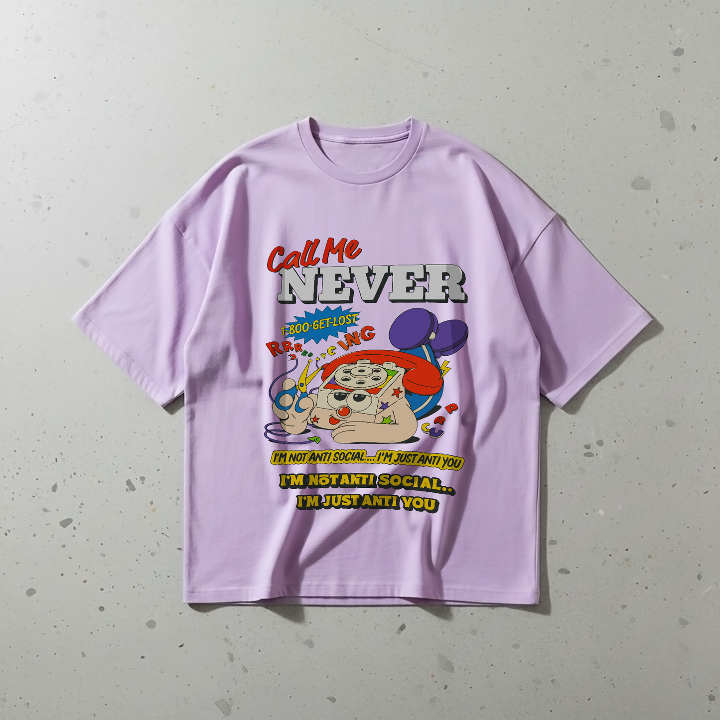 POLO OVERSIZE "CALL ME NEVER"