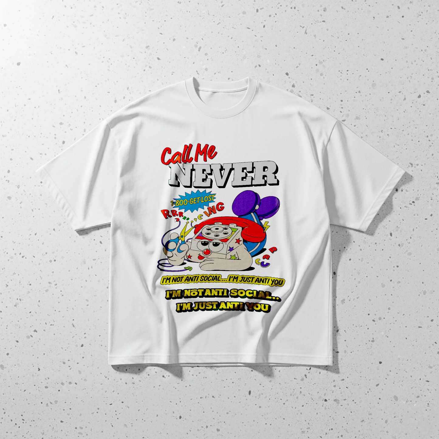 POLO OVERSIZE "CALL ME NEVER"