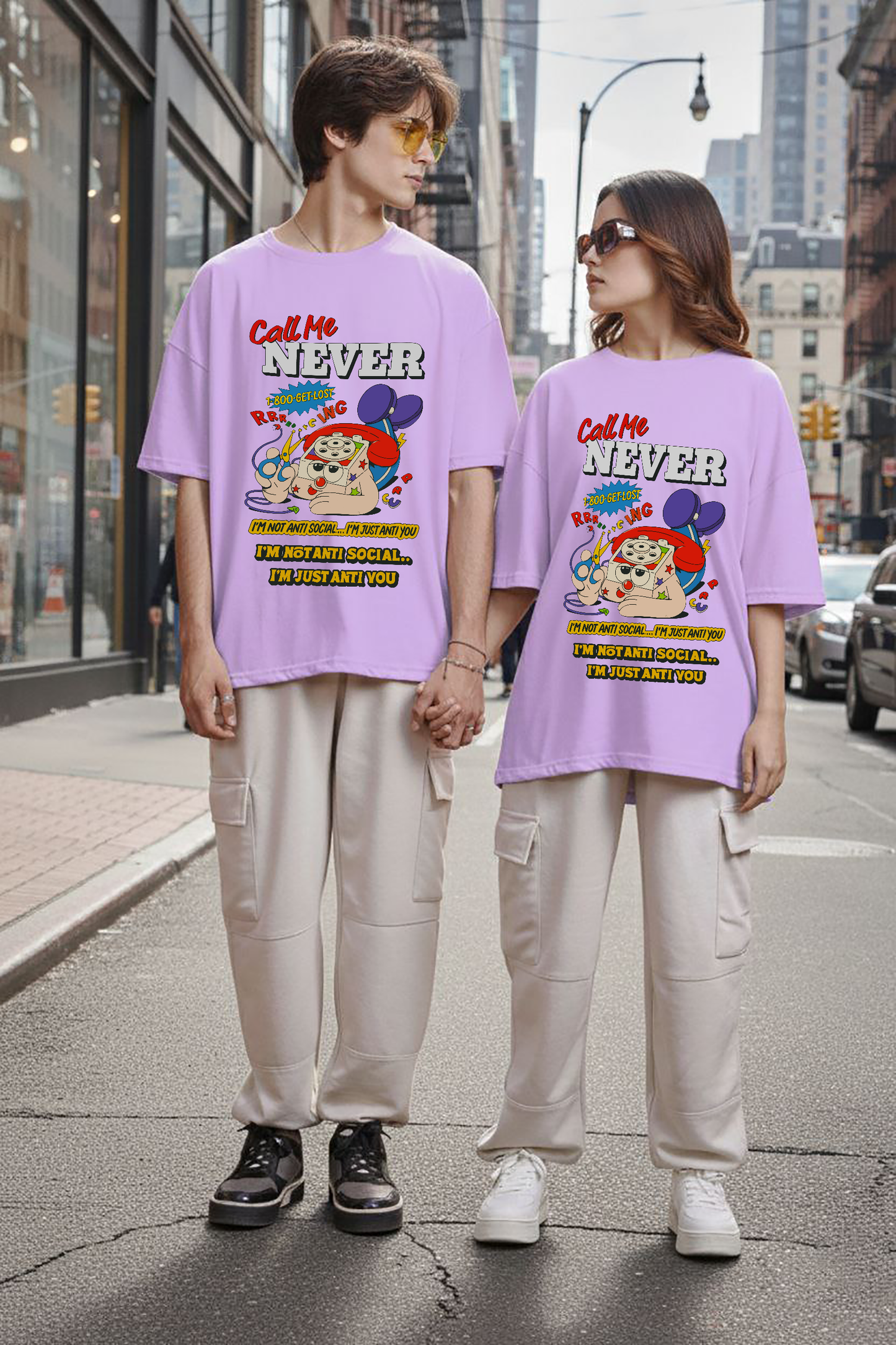 POLO OVERSIZE "CALL ME NEVER"